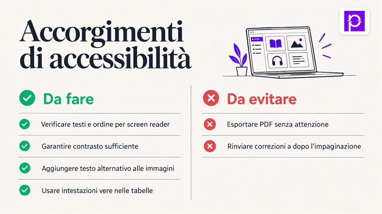 Cinque accorgimenti per un catalogo accessibile