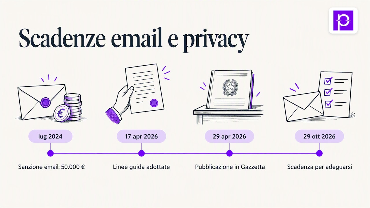 Privacy ed email: le regole italiane da rispettare — overview diagram